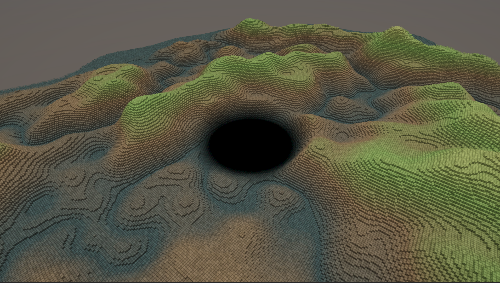 Crater effect result